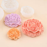 3D Peony Flower Silicone Molds Set, 3 Sizes, for Candle Making, Soap, Resin Crafts JIECHOGJ