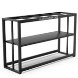 Akenow 55-75 Gallon Fish Tank Stand with Storage Shelf, 48.5 x14.9 x 29.2 Inch Aquarium Stand, Turtle Tank, Reptile Terrariums and Breeder Tank Stand,980LBS Capacity, Black Akenow