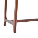 Walker Edison Mid-Century Modern Solid Wood Trestle Base Dining Table, 60 Inch, Walnut Walker Edison