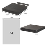 Fixwal Floating Shelves for Wall, Small Black Shelves Wall Mounted Shelf for Bathroom, Living Room, Bedroom, Kitchen Decor (Set of 3, 8x8) Fixwal