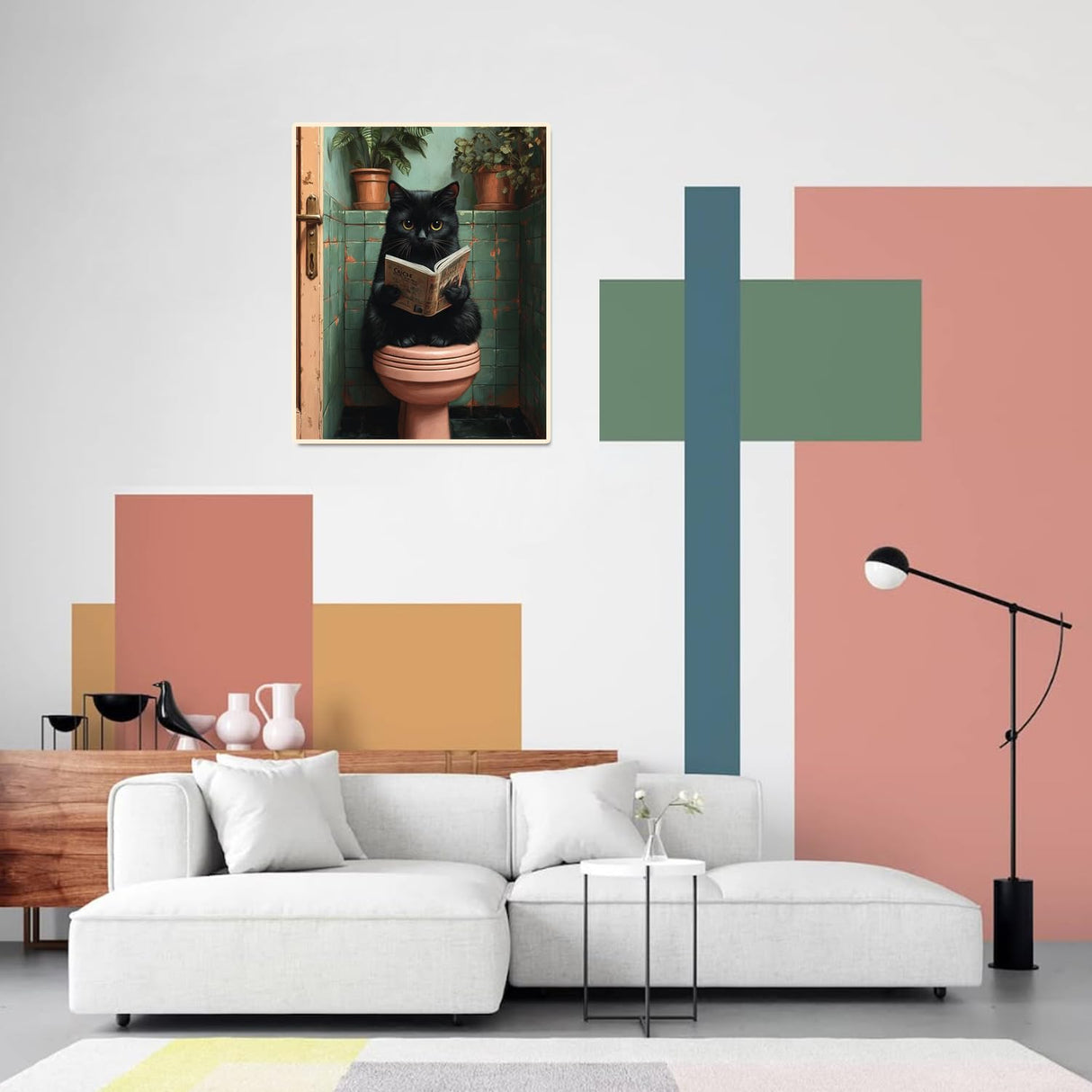 obterie Black Cat Paint by Numbers Kit for Adults Beginner Animals Oil Painting Kit Adult Paint by Number Kits on Canvas DIY Painting for Beginners Art by Numbers for Gifts Home Wall Decor 16x20 Inch obterie