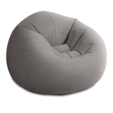 Intex 68579EP Beanless Bag Inflatable Lounge Chair: Corduroy Textured Flocking – Durable Vinyl – Folds Compactly – 220lb Weight Capacity – 45" x 45" x 28" Intex
