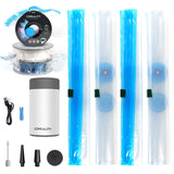 Creality 3D Printer Filament Storage Bags Filament Vacuum Bags, 8 Transparent Sealed Bags with Electric Pump Dust Proof Humidity Resistant Keeping Filament Dry, 40 x 40CM Reusable Vacuum Storage Bags Creality