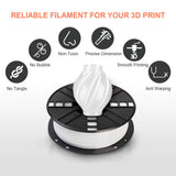 NovaMaker PETG 3D Printer Filament - 1.75mm White PETG, 1kg Spool (2.2lbs), +/- 0.03mm Dimensional Accuracy NovaMaker