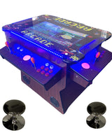 Top Us Video Arcades Full Size Commercial Grade Cocktail Arcade Machine 3515 Games Lift Up / Tilt Screen 26.5 Screen Tempered Glass 2 Stools Included 5 Year Warranty Dark Wood TOP US VIDEO ARCADES