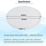 20 Inch Resin Table Molds, Large Round Silicone Resin Molds with 3 Pcs Hairpin Legs for Table, Epoxy Resin Topdesk Molds for Charcuterie Board, River Table, DIY Art Home Decoration Wadoy