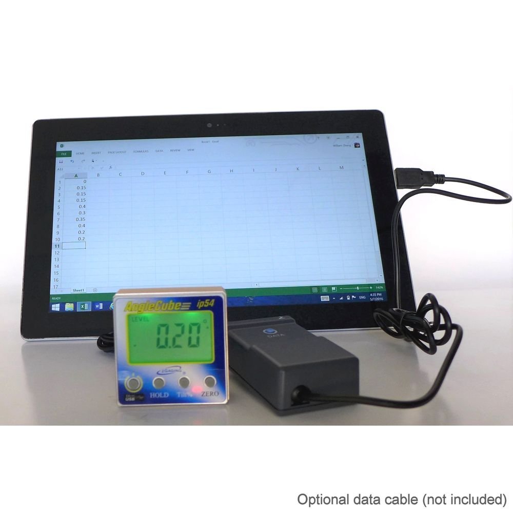 iGaging Angle Gage Backlit Digital Electronic Magnetic Level/Protractor/Bevel Gauge Angle Cube Gen 3 iGaging