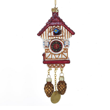 Kurt S. Adler YAMNB1374 Kurt Adler Noble Gems Cuckoo Clock Glass Ornament Kurt S. Adler