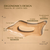 neos:lab Body Sculptor - Beech Wood Massage Tool, Portable & Lightweight Scraping Massage Tools, Wood Gua Sha, Relieve Tensed Muscle, Lymphatic Massage to Help Face & Body Circulation neos:lab