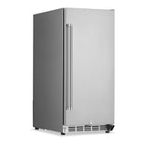NewAir 15" Commercial Beverage Refrigerator | Weatherproof Stainless Steel Fridge | Built-In or Freestanding Outdoor Patio Fridge For Beer, Wine, Food NCR032SS00 NewAir