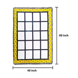 AQWJ Sublimation Blanks Throw Blanket for Heat Press, Sunflower Sublimation Blanket, 100% Polyester, Custom Personalised Sublimation Photo with 20 Panel,40"X60" AQWJ