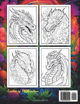 Adult Dragon Coloring Book: Relaxation and Stress Relief WoodArtSupply