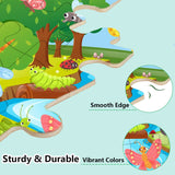 Puzzles for Kids Ages 3-5, Wooden Jigsaw Puzzles 24-30 Pieces for Toddler Children Learning Educational Puzzles 3 4 5 6 Year Toys for Boys and Girls (6 Puzzles) Eirenke