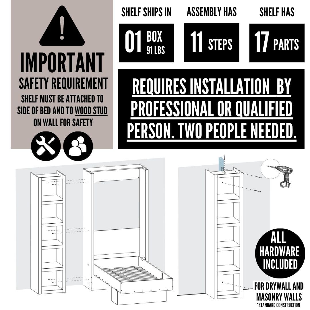 Oakland Living Brown 85-in Tall Wooden Bookcase Shelf Oakland Living