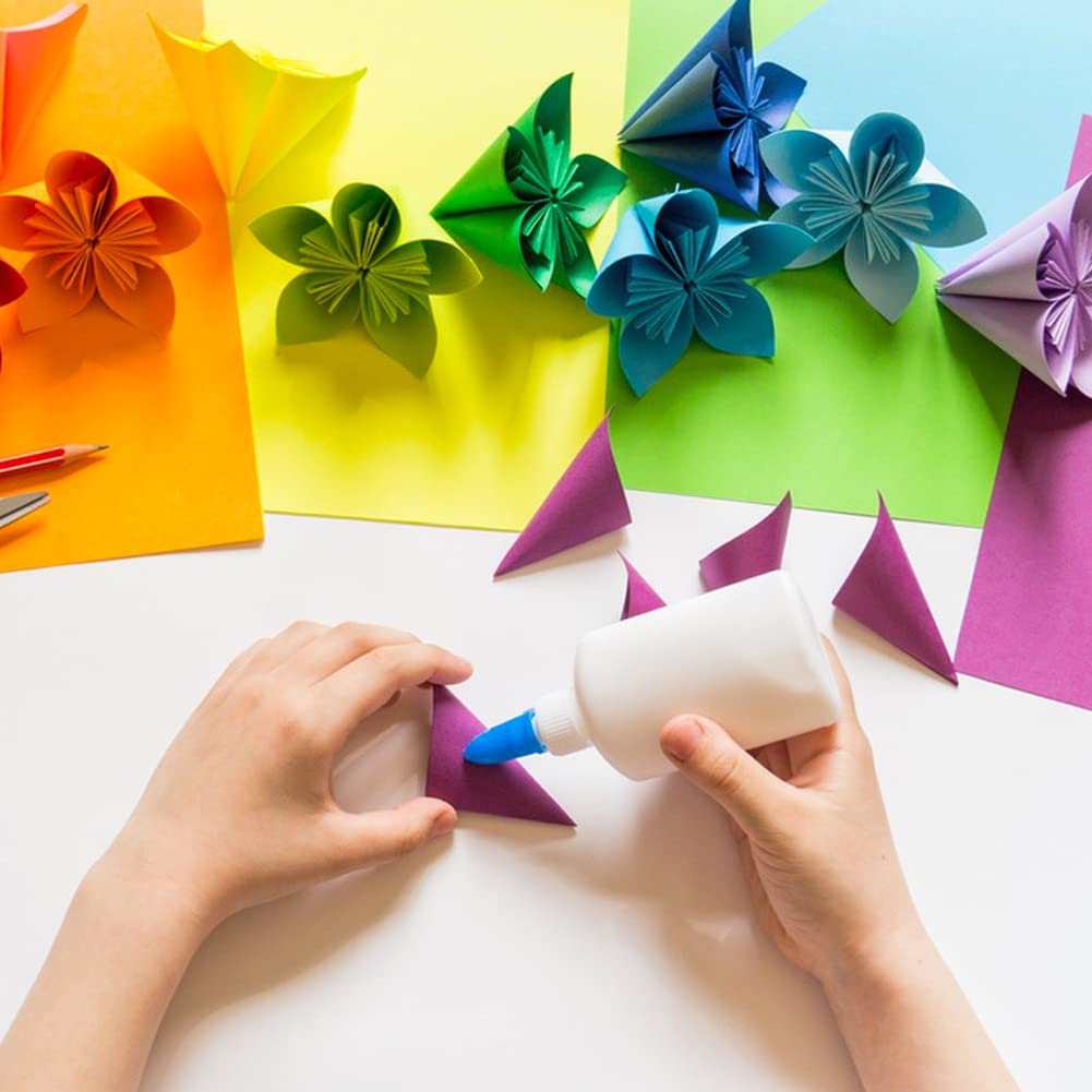 MIDUOLE Origami Paper, Pack of 500 Sheets - 20 Vivid Colors - Double Sided - 6 Inch Square, Easy Fold Paper for Kids Adult Beginners Training Arts & Crafts Projects. MIDUOLE