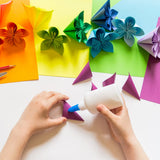 MIDUOLE Origami Paper, Pack of 500 Sheets - 20 Vivid Colors - Double Sided - 6 Inch Square, Easy Fold Paper for Kids Adult Beginners Training Arts & Crafts Projects. MIDUOLE