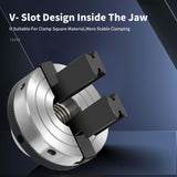 3-1/4 inch 2-Jaws Pen Drilling Wood Lathe Chuck with 1" X 8TPI Headstock Thread, Dedicated Reversible Self-Centering Pen Drilling Lathe Chuck for Woodturning Pen Turning Lathe NNBWKIXI