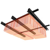 gjkldcvb Overhead Garage Storage Rack, Ceiling Bin Rails Storage, Adjustable Garage Storage System, Bin Organization System, Heavy Duty Metal Rack for Container, Supports Most Storage Bins, 48" x 48" gjkldcvb