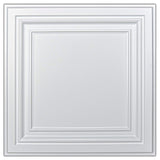Art3d PVC Ceiling Tiles, 2'x2' Plastic Sheet in White (12-Pack) Art3d