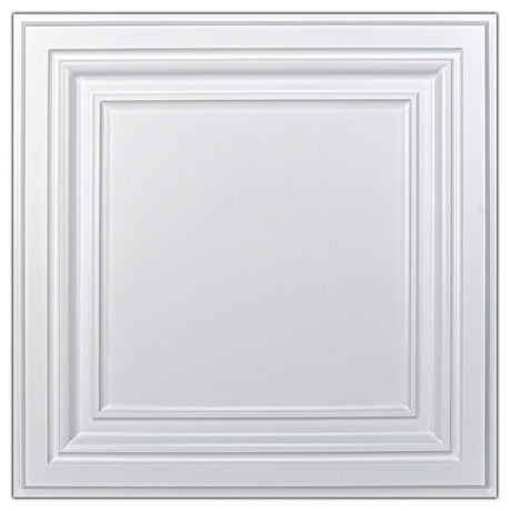 Art3d PVC Ceiling Tiles, 2'x2' Plastic Sheet in White (12-Pack) Art3d