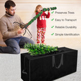 Primode Christmas Tree Storage Bag | Fits Up to 9 Ft. Tall Disassembled Tree I 65"x15"x30" Holiday Tree Storage Case | Protective Zippered Artificial Xmas Tree Bag (9ft, Black) Primode