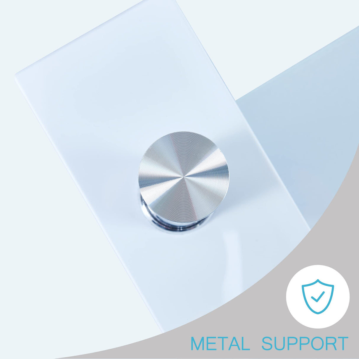 Btrpily Living Room Rectangle Coffee Table, Tea Table Suitable for Waiting Room, Modern Side Coffee Table with Wooden Leg, Glass Tabletop with Lower Shelf, 39.5*23.5*17.5 inches , White Btrpily