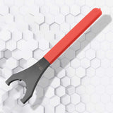 KUIDAMOS Wrench Spanner Wrench Set,ER40 Collet Chuck Wrench with 58mm Opening,Red Collet Chuck Wrench Spanner ER40 Collet Wrench for Lathe CNC Milling Chuck KUIDAMOS
