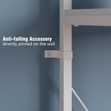 Tohomeor Bookshelf 5 Tier Deformable Corner Bookcase Free Standing Modern Industrial Book Storage Display Book Shelf for Bedroom Living Room Study Room Office (White) Tohomeor