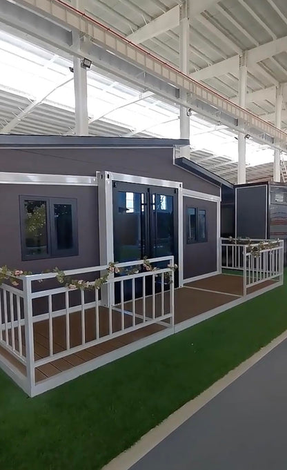 20/30/40 FT Luxury Prefab Mobile Home, 4 Bedrooms, 1 Bathroom, Expandable Container Homes (30FT w/Solar) - WoodArtSupply