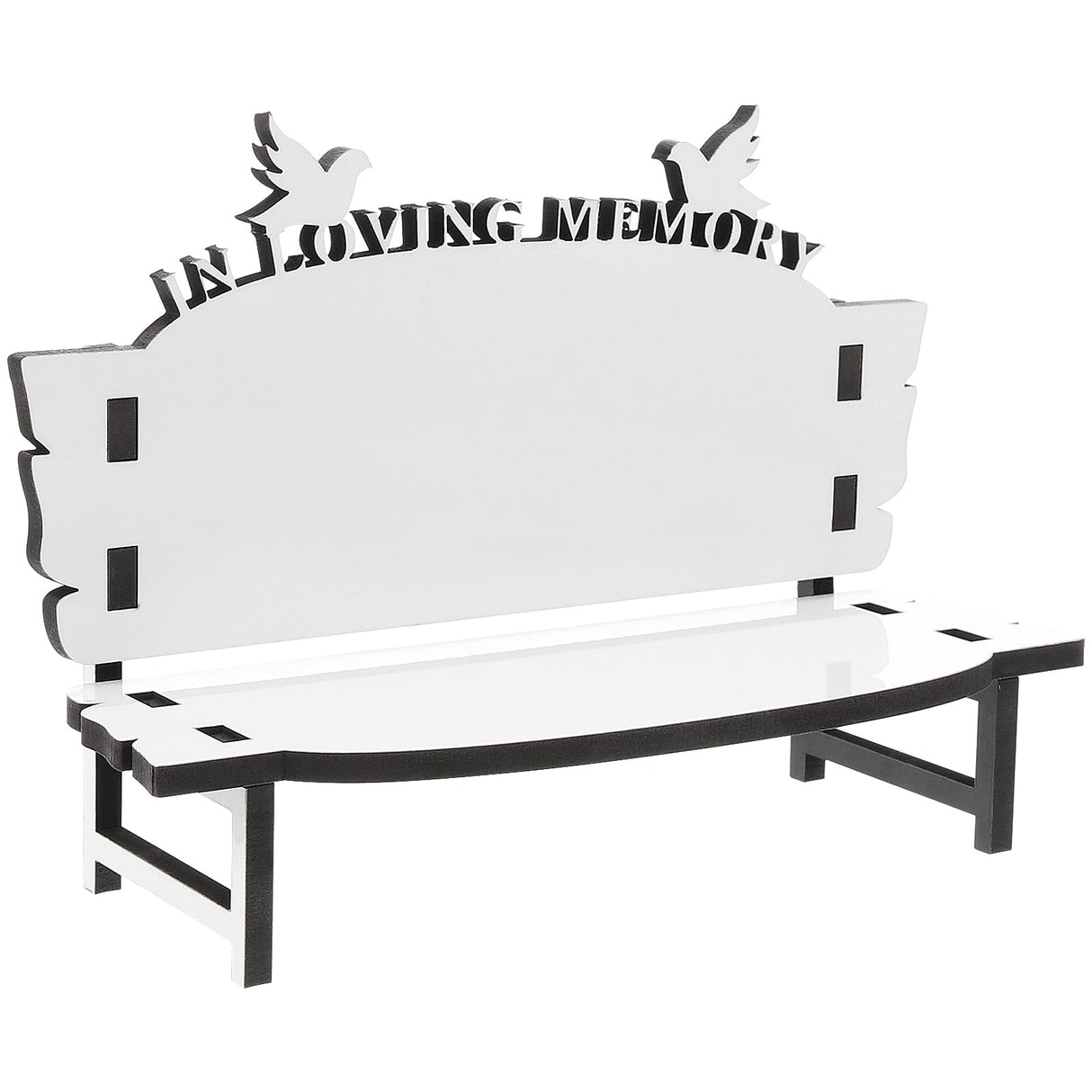 Ipetboom Office Practice White Embryo DIY Crafts Sublimation Blank Chair Decor Table Ornament DIY Chair Craft Sublimation Photo Bench Sublimation Decoration Wooden Doll House Dining Table Ipetboom