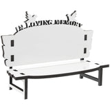 Ipetboom Office Practice White Embryo DIY Crafts Sublimation Blank Chair Decor Table Ornament DIY Chair Craft Sublimation Photo Bench Sublimation Decoration Wooden Doll House Dining Table Ipetboom