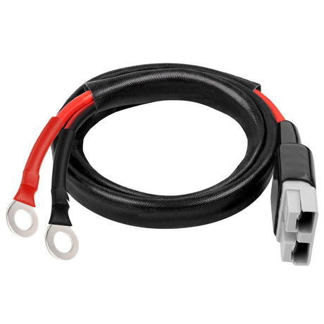 XRDS -RF 8AWG Battery Quick Connect Cable 3 FT, 50 Amp Anderson-Style Connector to O-Ring Terminal, for Solar, RV, EV, and Backup Power Systems XRDS -RF