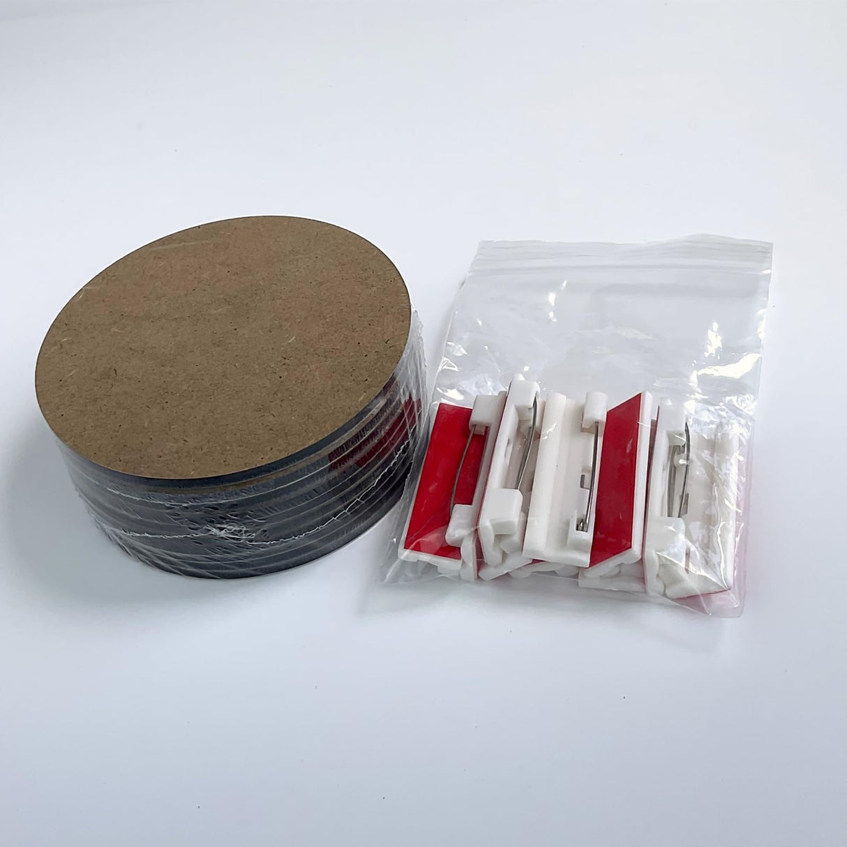 Blank Buttons Sublimation Personalize Name Tag Badge with Pin Back Design 3 inch White 10 Packs Generic