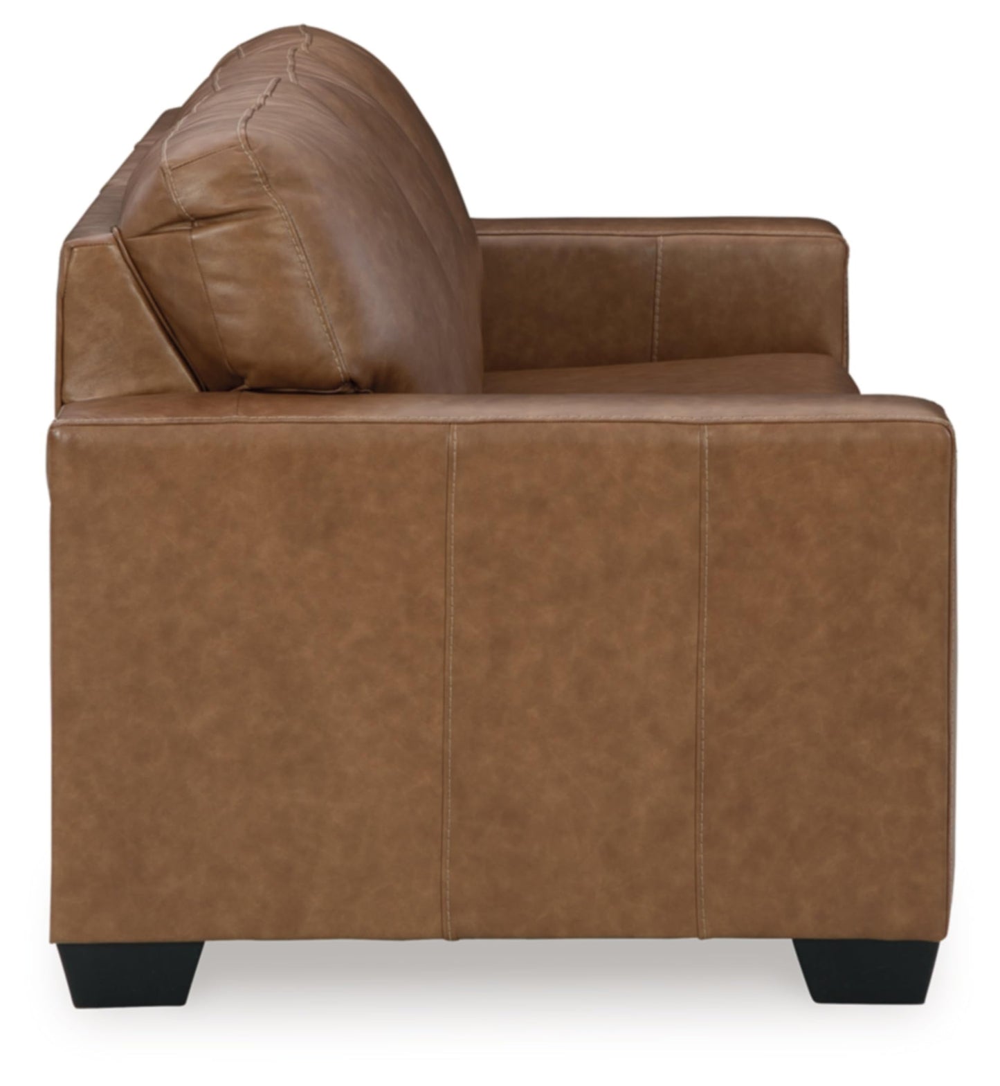 Signature Design by Ashley Bolsena Contemporary Leather Match Sofa, Dark Brown