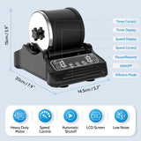 Rock Tumbler Kit 2.5lbs XL Barrel Rock Tumbler for Adults Kids Rock Polisher Tumbler Kit LCD Display 9-Speed Motor 9-Day Timer 2.5lbs Rough Gemstones 4 Polishing Grits Complete STEM Science Hobby Kit Acmeenjoy