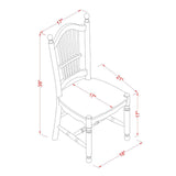 East West Furniture OXDO5-MAH-W Oxford 5 Piece Modern Set Includes a Square Wooden Table and 4 Dining Room Chairs, 36x36 Inch East West Furniture