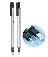 Mr. Pen- Pen Style Eraser, 2 Pack, Square & Round Tip, Eraser Pen Eraser, Pencil Erasers, Eraser Pencil, Back to School Supplies Mr. Pen