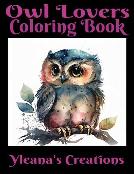Owl Lovers Coloring Book: 50 pages of unique owl designs to color for Kids and Adults 8.5X11 Majosta