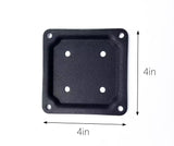 4 Wood Post Plate Connector,Deck Porch Railing Support Base, 4" x 4" Wood Fence Post Anchor BaseDeck Porch Railing Support Base (4) WoodArtSupply