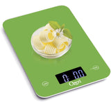 Ozeri Touch Professional Tempered Glass Digital Kitchen Scale, Lime Green Ozeri