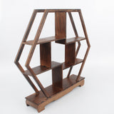 NWFashion Chinese Wooden Rosewood Display Stand Decoration Curio Cabinets Shelf (Hexagon) NWFashion