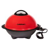 Cuisinart Indoor/Outdoor Electric Grill, 2-in-1 Portable BBQ with Non-Stick Cooking Surface, Adjustable Heat, Stand/Tabletop Options for Cookouts, Barbecues and Small Spaces, No Tools Required Cuisinart