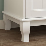 MOUMON Large 4-Door Wardrobe Closet with Doors and Shelves, Armoire Wardrobe Closet with Hanging Rod, Armoires and Wardrobes with 2 Drawers, Armoire for Bedroom White (63”W x 18.9”D x 71.3”H) MOUMON