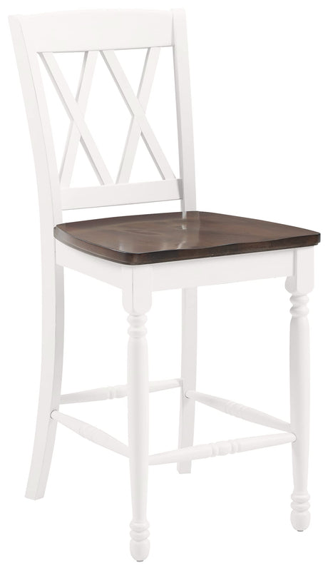 Crosley Furniture Shelby Wood X Back Counter Height Bar Stools Set of 2 Crosley Furniture