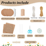 FREEBLOSS Macrame Cord Basket Weaving Craft Kit for Beginners DIY Storage Basket Storage Bins Basket Making Supplies for Adults Basket Weaving Kits for Adults FREEBLOSS