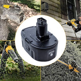 DTK 2Pack 6.5Ah Lithium-Ion Battery Replacement for Dewalt 18V XRP Ni-Cad DC9096 DC9098 DC9099 DE9039 DE9095 DE9096 DE9098 DW9095 DW9096 DW9098 DE9503 DTK