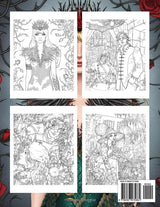 ACOTAR Coloring Book: Beautiful Portraits and Elegant Scenes Majosta