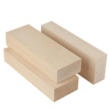 SOUJAP 3 PCS 10 x 3.5 x 1.7 Inches Natural Wood Carving Blocks, Unfinished Basswood Blocks, Rectangles Wooden Blocks for Craft, Carving SOUJAP