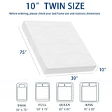 FTOPBTB 10 Inch Twin Size Mattress, Cooling Gel Memory Foam Medium Firm Mattress, Breathable Pressure Relief, CertiPUR-US Certified Foam, Mattress-in-a-Box, No Fiberglass (10 Inch, Twin) FTOPBTB