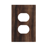 VGHOKO Outlet Covers Rustic Farmhouse Brown Wood Barn Door Decorative 1 Gang Duplex Light Switch Cover Plate Receptacle Wall Plate Electrical Switch Plate Covers for Bathroom Decor VGHOKO